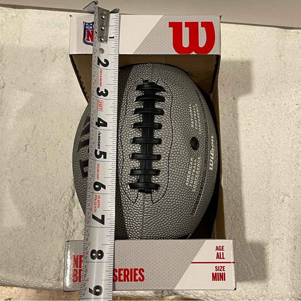 NFL Gray Mini Football - Picture 6 of 6